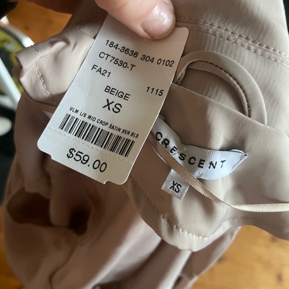 CRESCENT satin wrap top - Picture 3 of 3